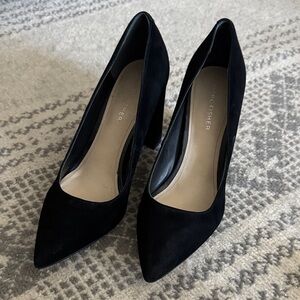 Marc Fisher Black Suede Heels